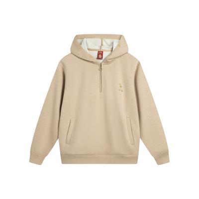 Sweat-shirt à capuche ample à imprimé graphique série Sport et Lifestyle Li Ning pour femmes AWDVB40-6