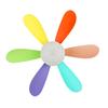 Multifunctional Ceiling Fan with Light, Lamp etachable Fan Leaf with Remote Control 3000K-6500K AC85V-265V