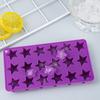 Star-Shaped Ice Cube Tray Food-Grade Silicone Ice Mold for Chocolate Candy Easy-Release Heat-Resistant Baking Tool for Home Party