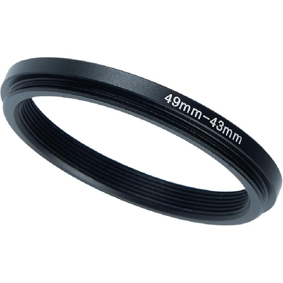 49mm To 58mm Step-Up Ring Filter Adapter for All Brands UV ND CPL Metal Ring Step-Up Rings Adapter Filter (49mm-58mm)