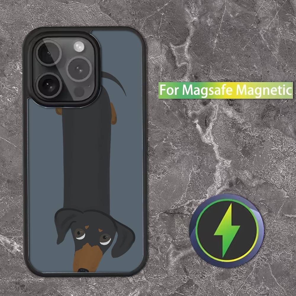 

Dachshund Sausage Dog Cute For iPhone 11,12,13,14,15,16,17,Pro,Max,Plus,Mini,SE4,E Phone Case Magnetic For Magsafe Wireless iPhone17Pro