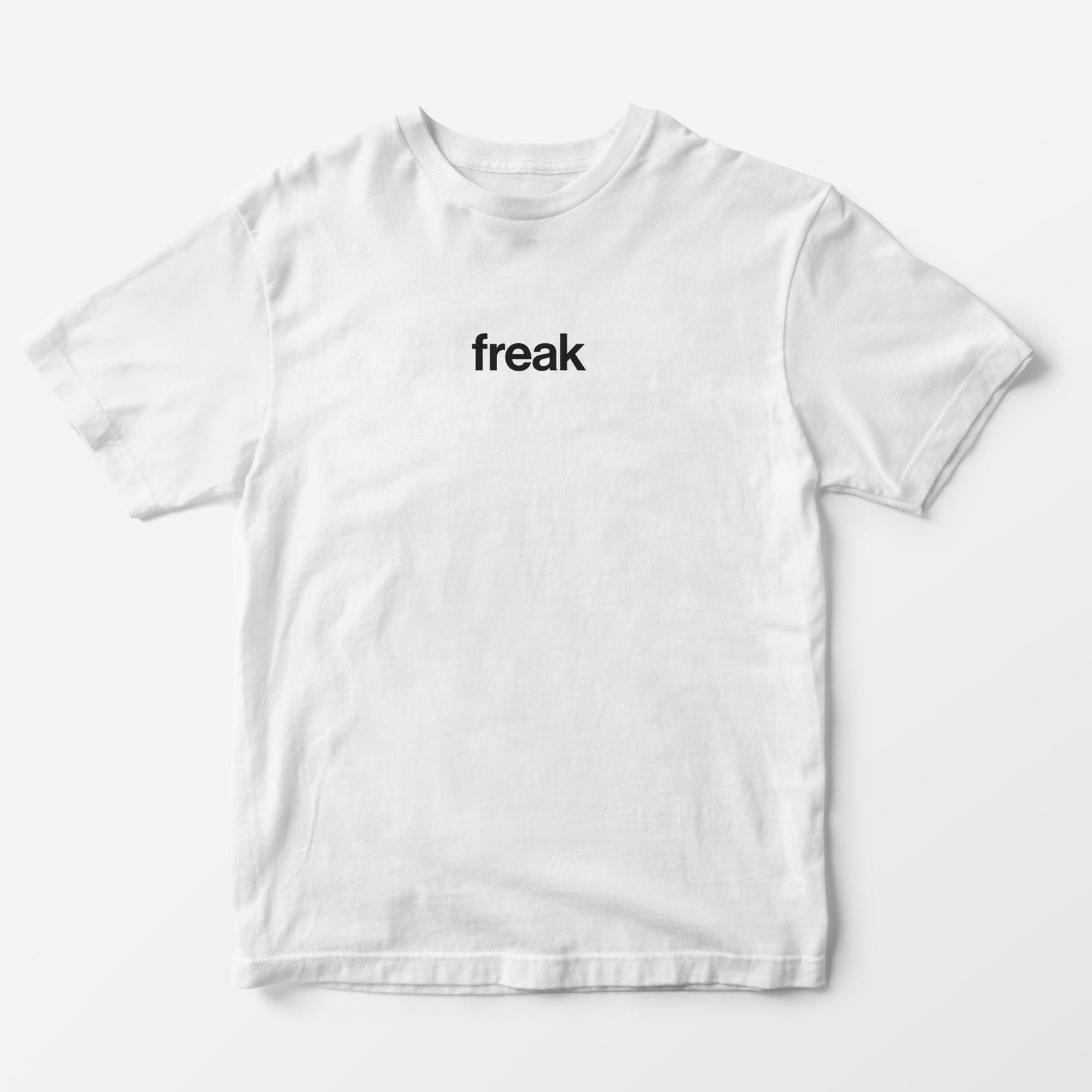 Freak T-Shirt – Y2K Aesthetic Graphic Tee, Unisex Funny Tshirt L