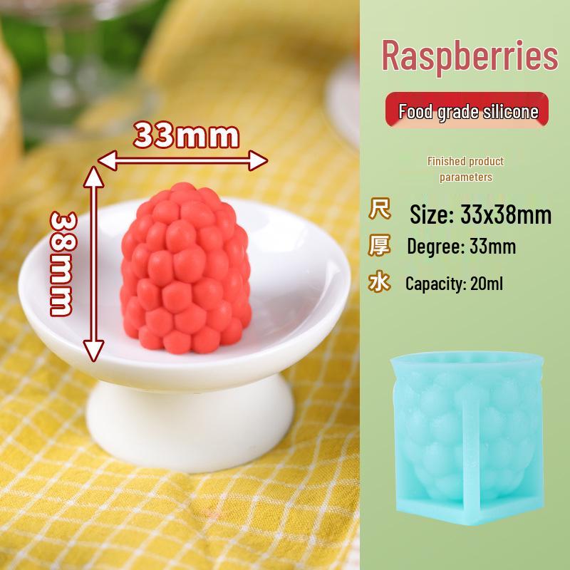 Food-Grade 3D Strawberry Ice Cream & Fruit Mousse Silicone Mold