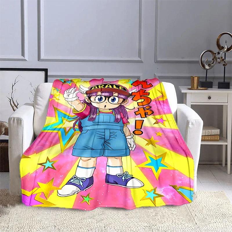 DR Slump Arale Chan Anime Printed Blanket ren's Warm Blanket Soft and Comfortable Blanket Home Travel Blanket#