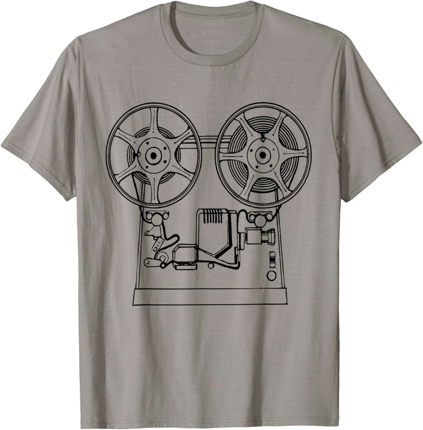 

Vintage Retro Movie Projector T-Shirt Film Cinema Tee T-Shirt S разноцветный