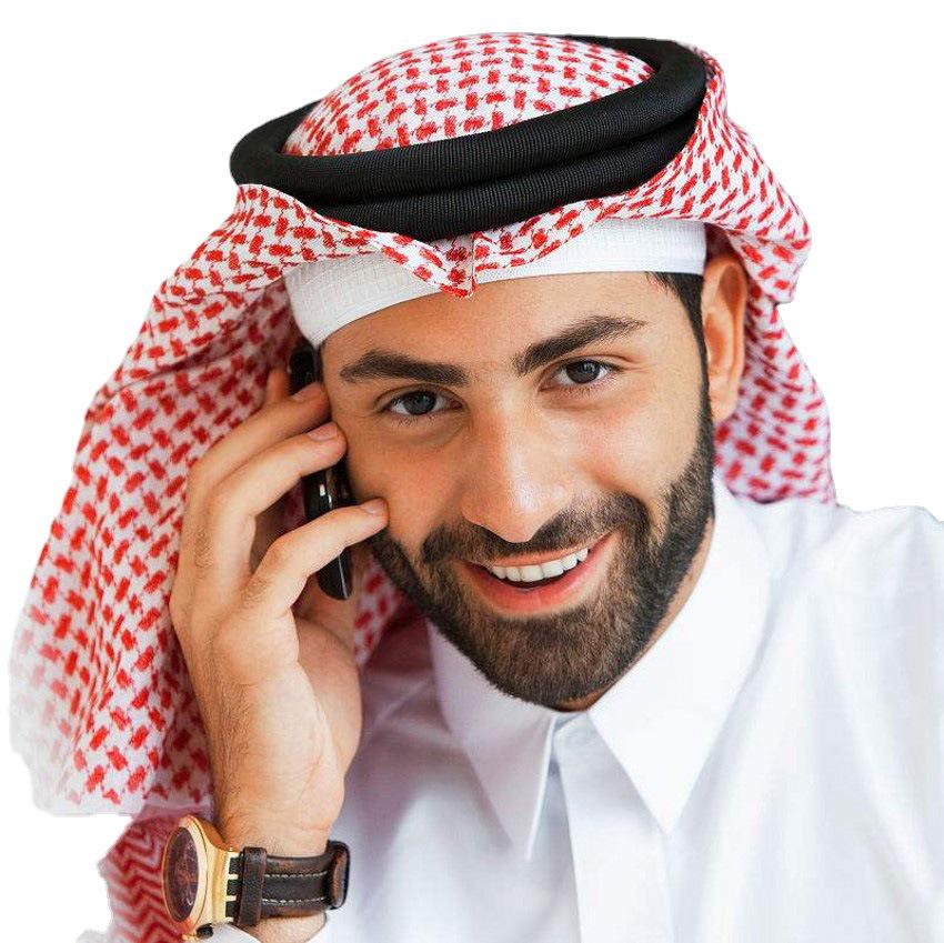 Dubai Men's Hijab Prayer Cap & Ethnic Shawl Set