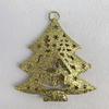 Gold Powder Wrought Iron Deer Star Christmas Tree Ornament