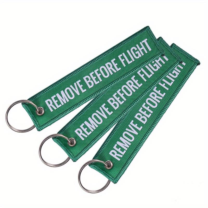 Remove Before Flight Keychain Embroidery Keyring Aviation Gifts Key Fob Car Key Ring, Back To School Supplies,Mother's Day Gift