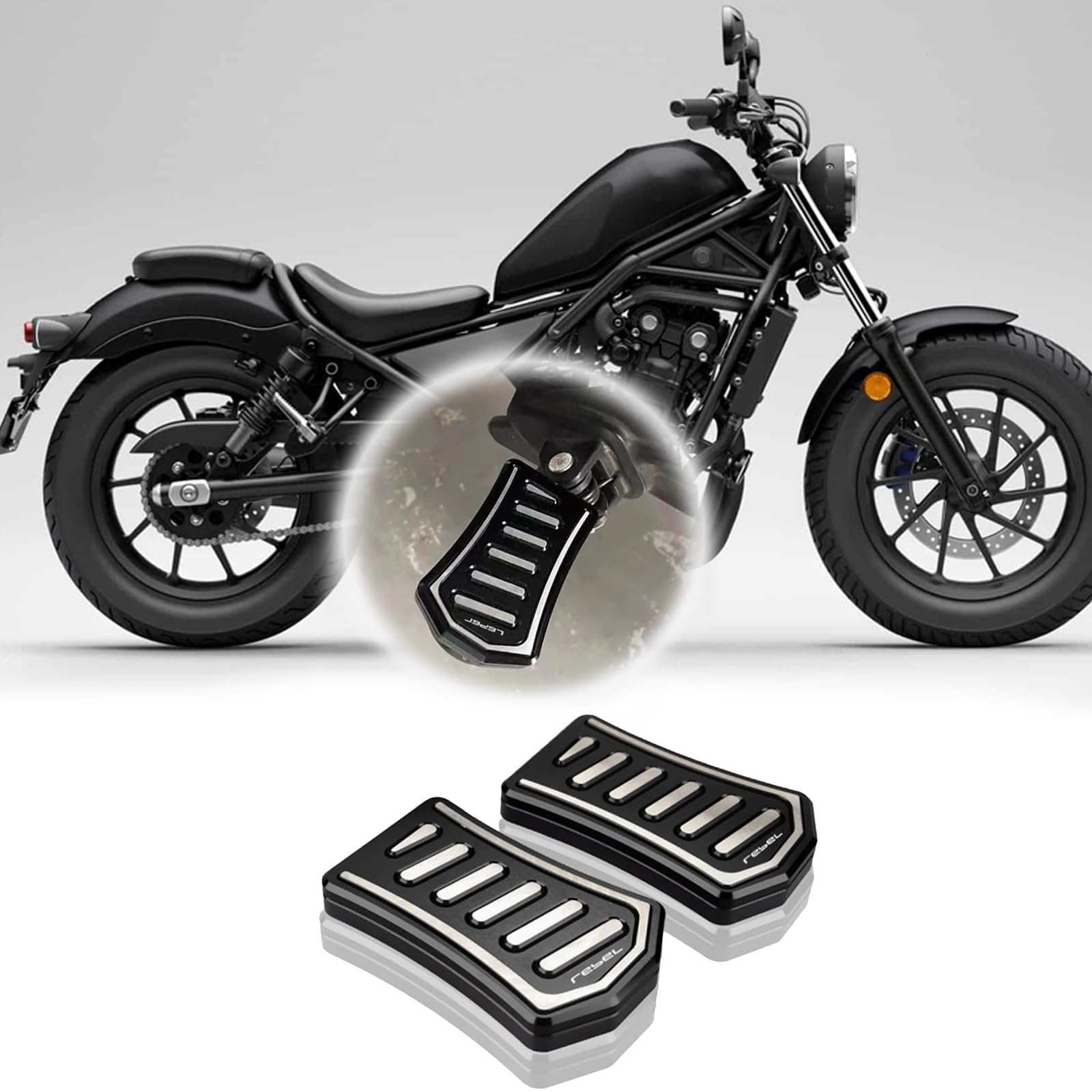 

Для REBLE 250 CMX250 REBEL250 REBLE CMX250 SE 2017-2025 Мотоциклетные аксессуары Подножка Педаль чёрный