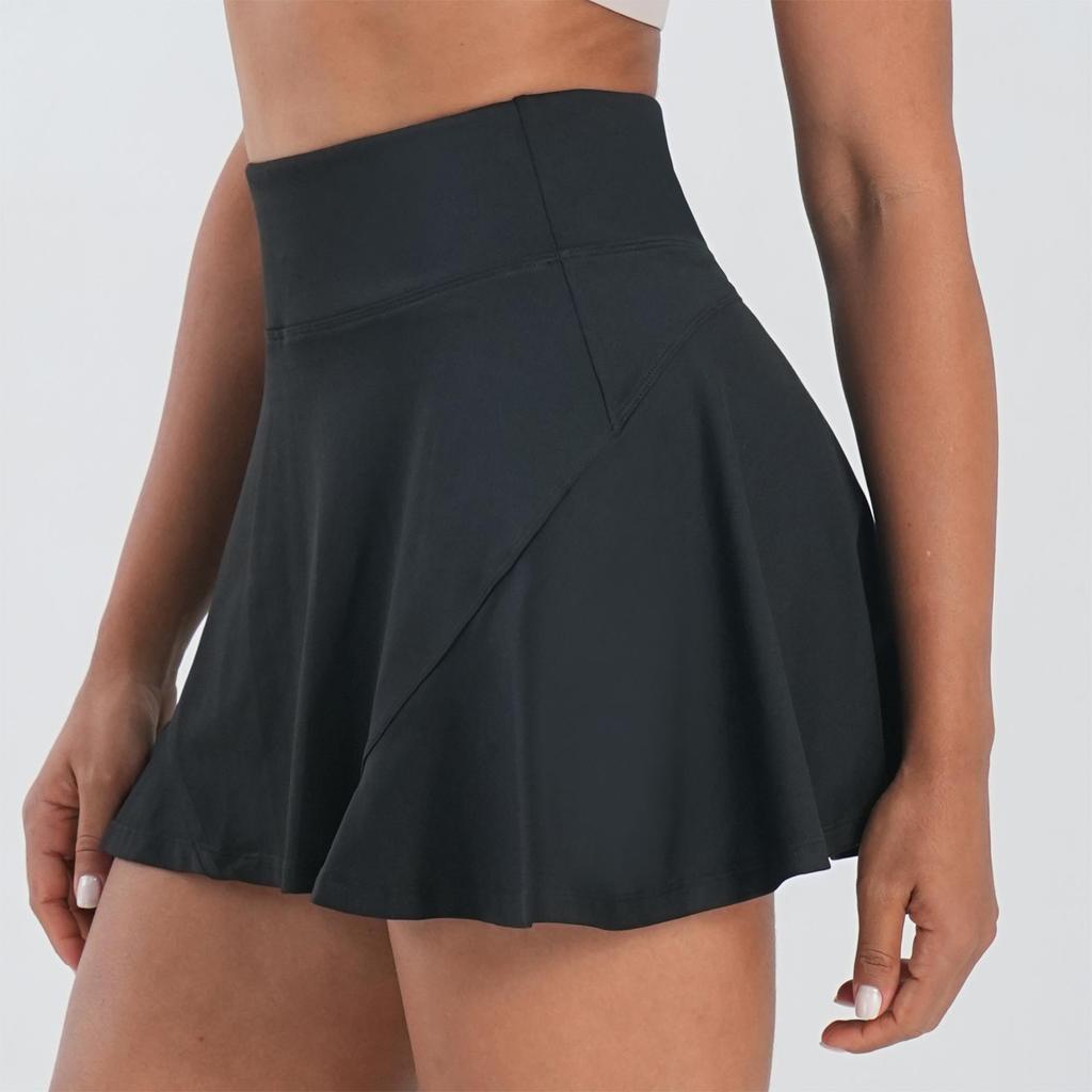 Jupe de tennis d'été 2025 à séchage rapide pour femme, short intérieur antidérapant, jupe-short de sport hautement élastique pour la course à pied et le yoga