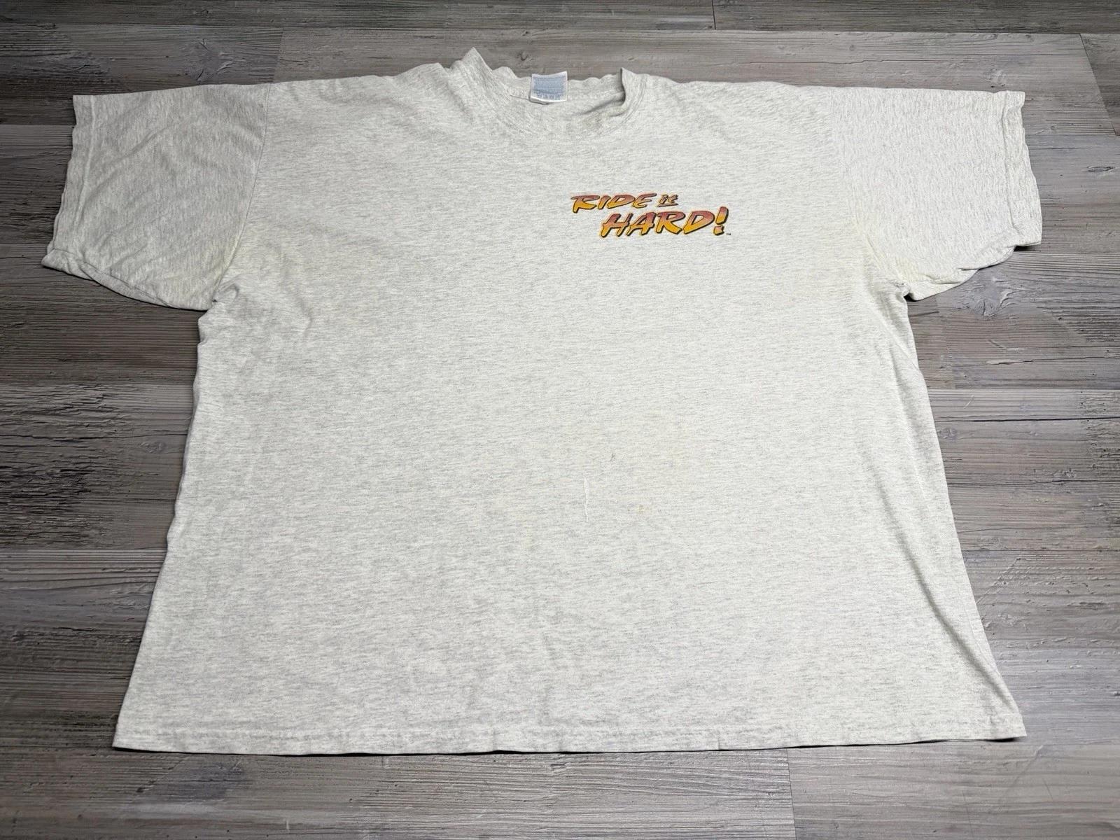 

Vintage Snowmobile T-Shirt Funny Humor Ride It Hard 10 Snowmobiler Lies Size 2XL XL