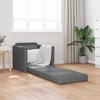 Sleeper Sofa 60 Cm Dark Grey Fabric