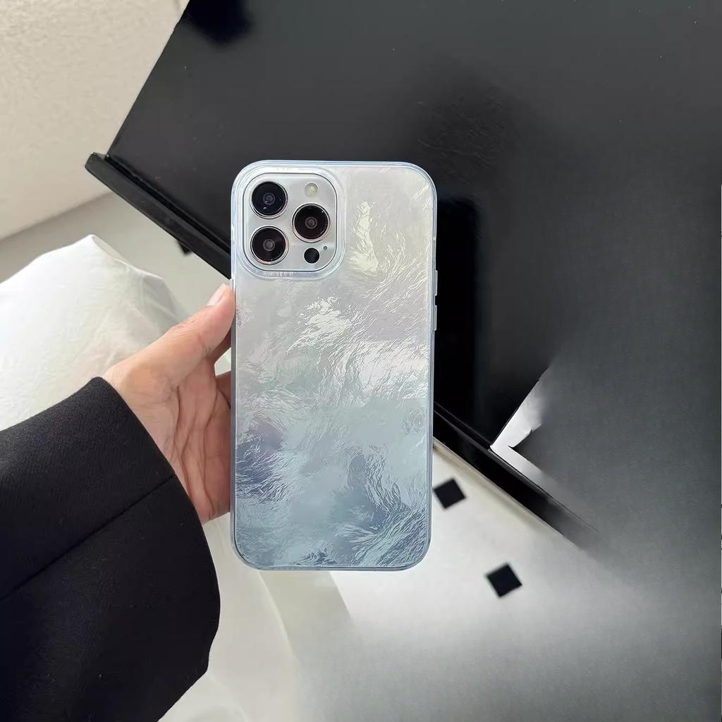 Tin Foil Pattern Simple Applicable To Apple 16promax Phone Case IPhone 15 All Inclusive 14/13 Couples