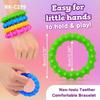 Sensory Texture Bracelets 4Pieces Calming Toy Wristband for Children and Adult with Attention Needs Antistress Accessory