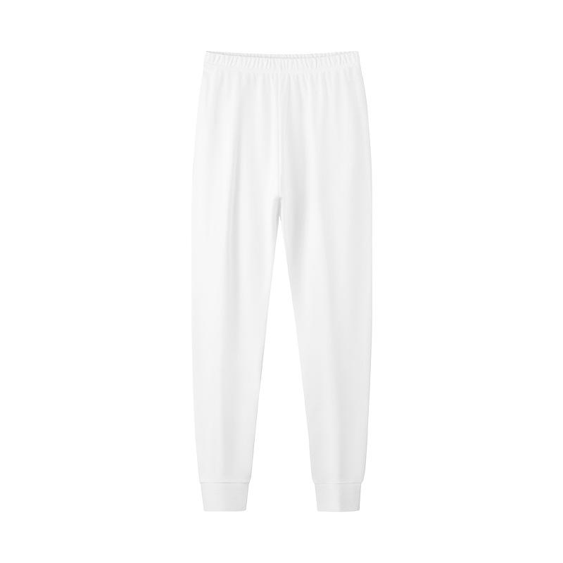 Reine Baumwollflanell Damen Dünne Einfarbige Antibakterielle Warme Basisschicht Hose - 2025 Herbst/Winter Kollektion
