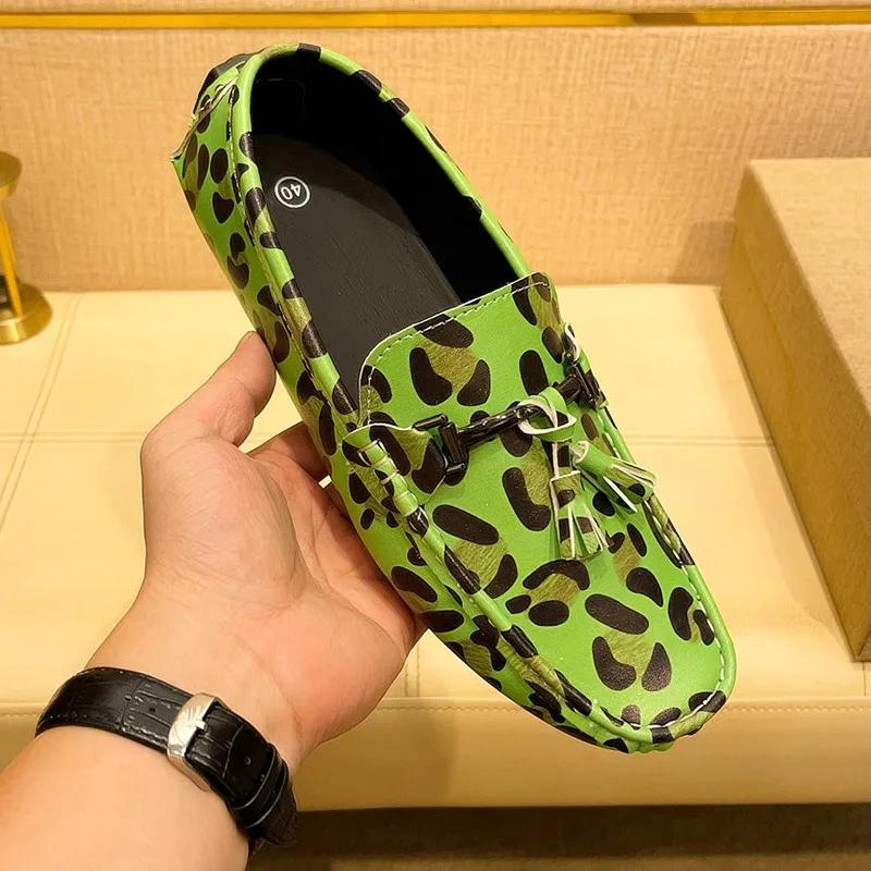 Fashion Punk Style Men Dress Loafers Street Style Slip-ons Stylish Business Formal Shoes Male Casual Summer Flats Stylish Man Moccasins