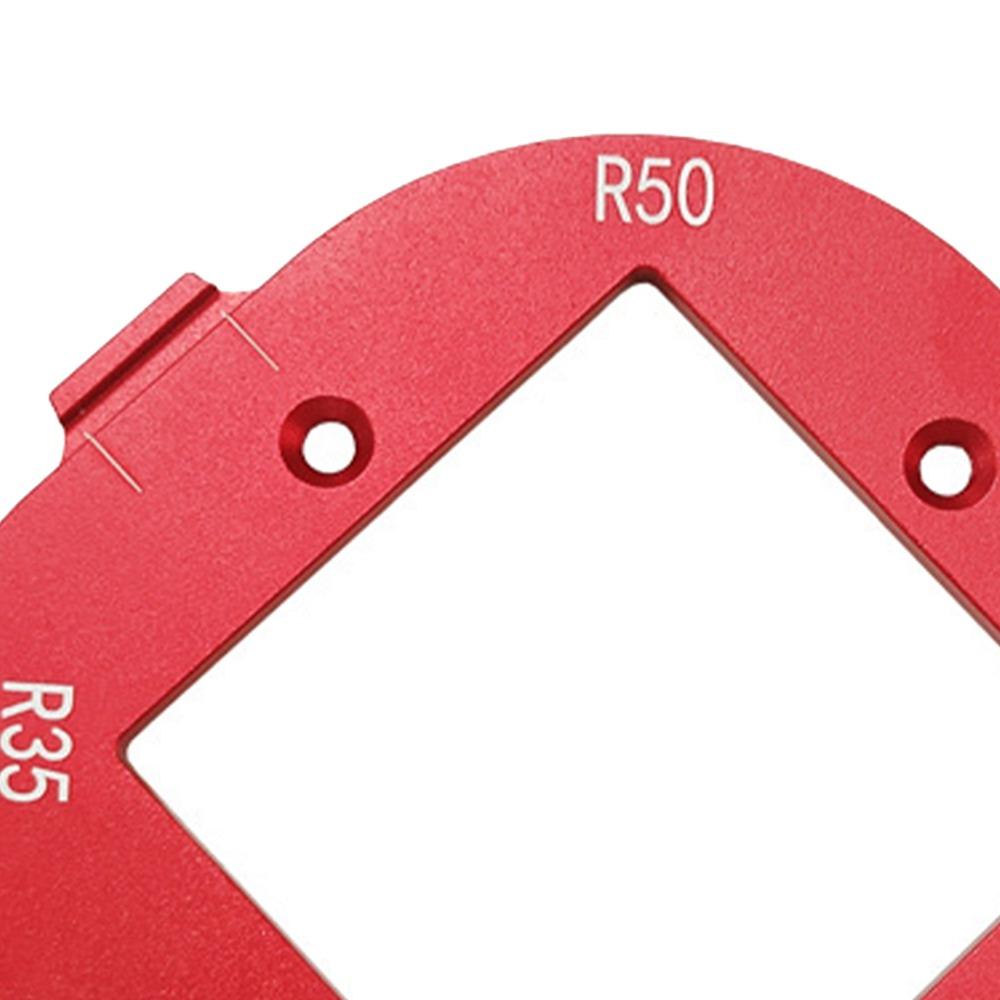 4 in 1 Router Template Accurate Measure Positioning Jig Corner Radius Template  Woodworking