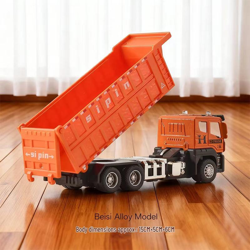 Alloy Children s Inertial Excavator Toy – Bulldozer Engineering Vehicle for Boys