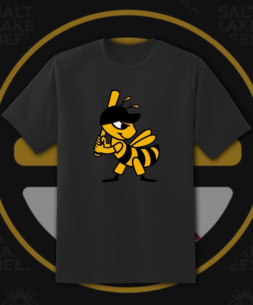 Футболка с маскотом команды Salt Lake Bees (Мировая лига бейсбола) для подростков размера M - Взрослых 6XL Быстрая доставка! Футболка Unisex XL