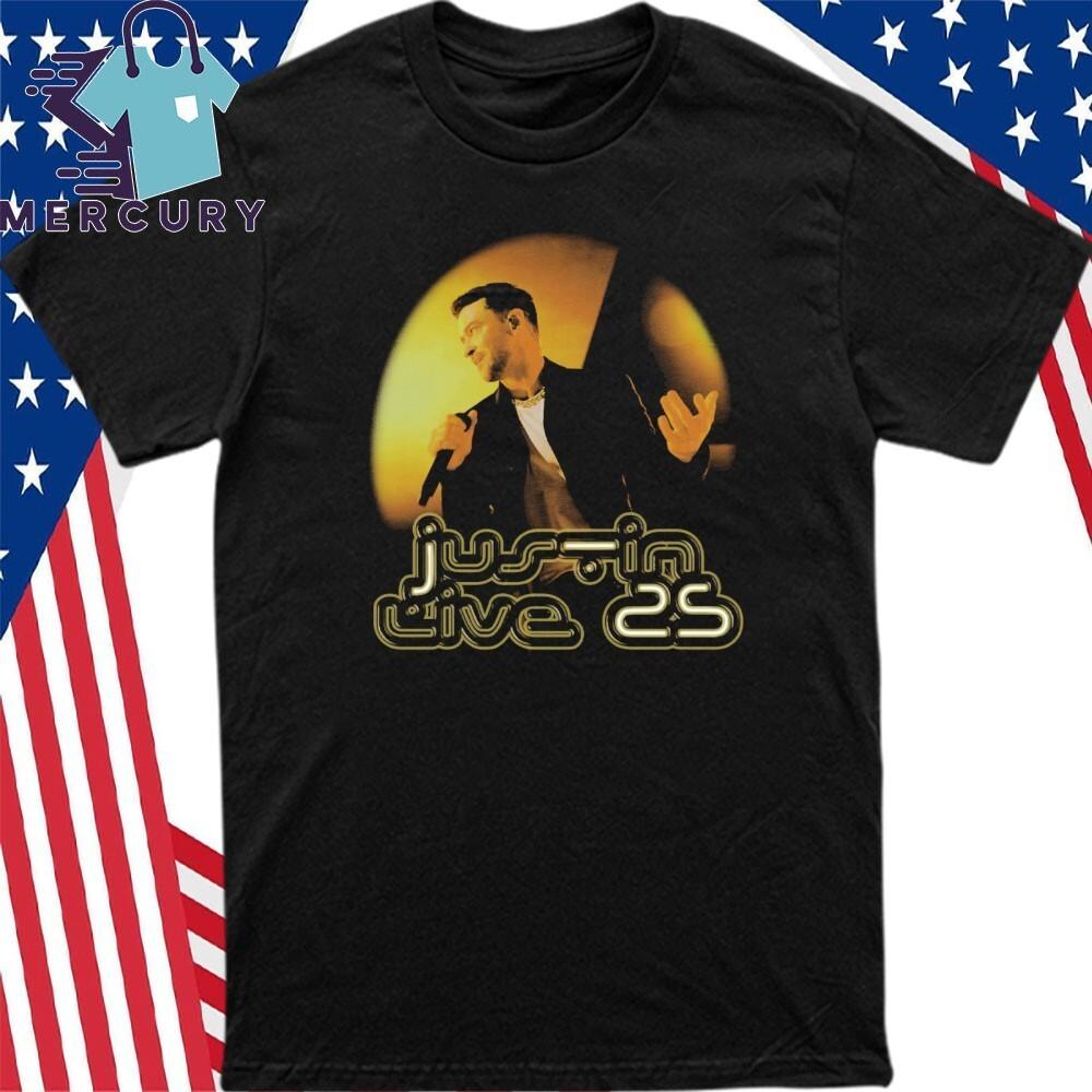 Justin Timberlake Live 25 Circle Photo Shirt Unisex T-Shirt XXXL