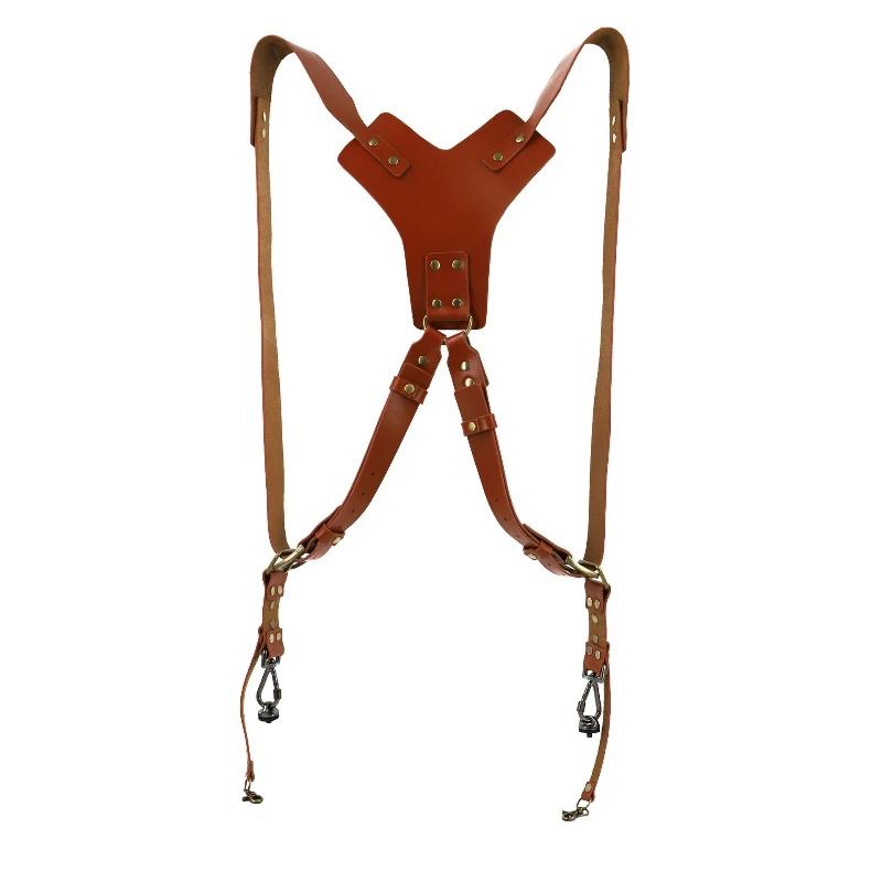 New Leather Camera Shoulder Strap Outdoor Digital Photography Equipment SLR Camera Shoulder Strap Double Shoulder