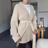Oversized Knit Cardigan Women Fall Winter Soft Warm Loose Fit Long Sleeve Open Front Sweater With Belt
