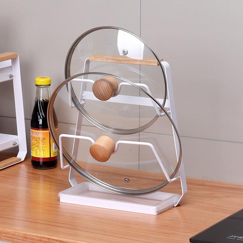 Multifunktionaler Topfdeckel- und Utensilienhalter für die Küchenarbeitsplatte