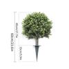 Cypress Leaf Faux Greenery Cemetery Garden Pot Insert Tree Ornaments