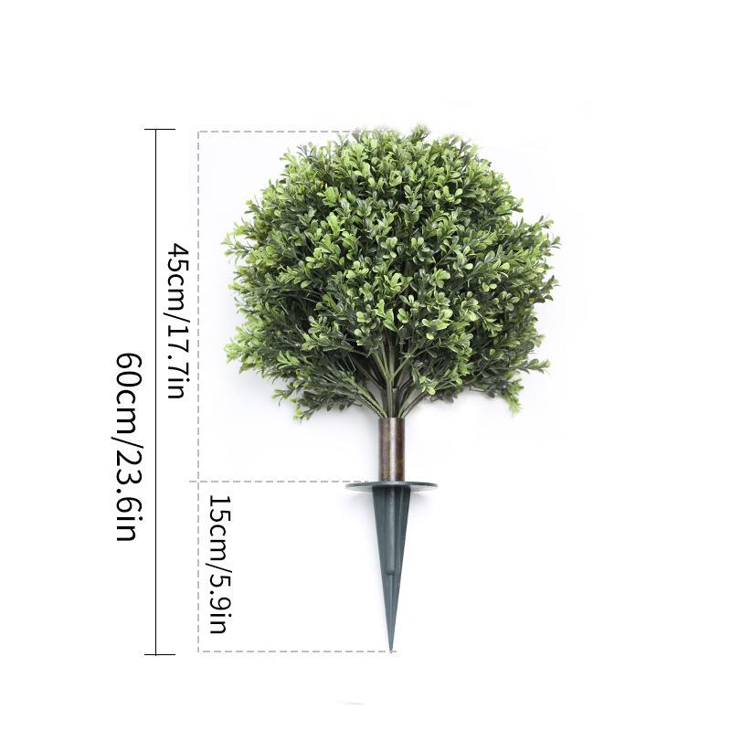 Cypress Leaf Faux Greenery Cemetery Garden Pot Insert Tree Ornaments
