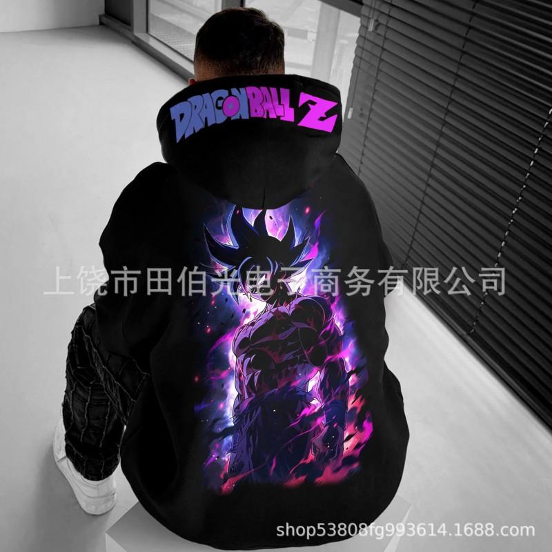 Dragon Ball Z Goku 3D Digital Print Hoodie Men Loose Fit Casual Sweatshirt