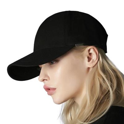Metal Tip Over Fit Ball Cap Black