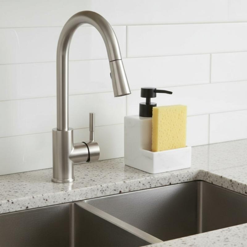 Press Type Dishwashing Liquid Bottle Detergent Dispenser Press Type Dishwashing Liquid Bottle with Sponge Holder CN
