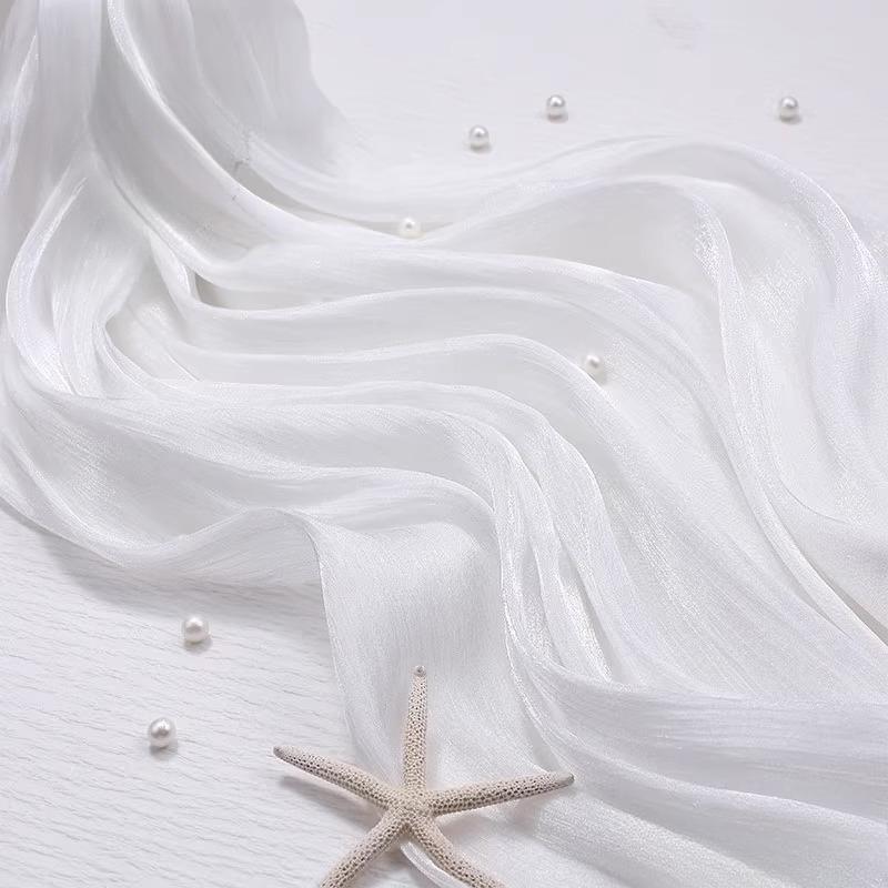 100x150cm Glitter Organza Fabric for Dress Skirt Shirt Clothing Diy Sewing Shiny Cloth Smooth Comfortable Textile