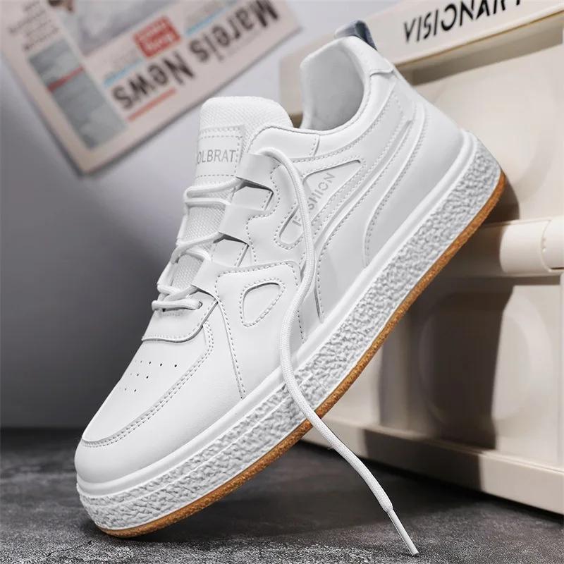 

Роскошные кроссовки для скейтборда, мужские уличные кроссовки для бега в стиле хип-хоп, массивные, удобные, мягкие, повседневные кроссовки для мужчин, теннисная обувь Masculino, мужская обувь 39 белый