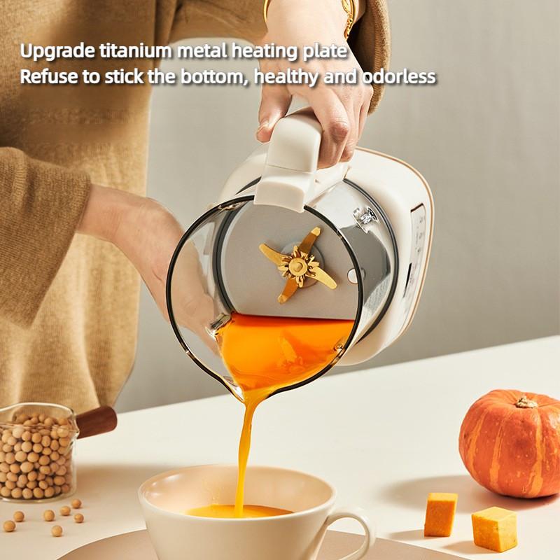 1.8L Large Capacity Soybean Milk Machine Household Anti Paste Bottom Electric Blender Multifunction Complementary Food Processer