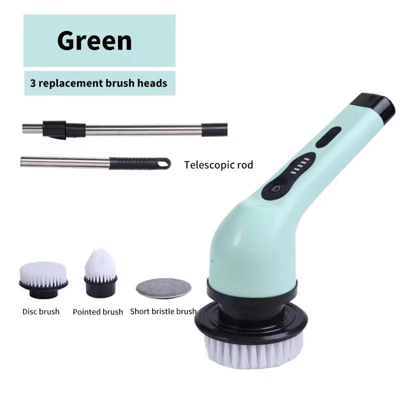 Electric Cleaning Brush Electric Spin Cleaning Scrubber Electric Cleaning Tools Parlour Kitchen Bathroom Cleaning Gadgets