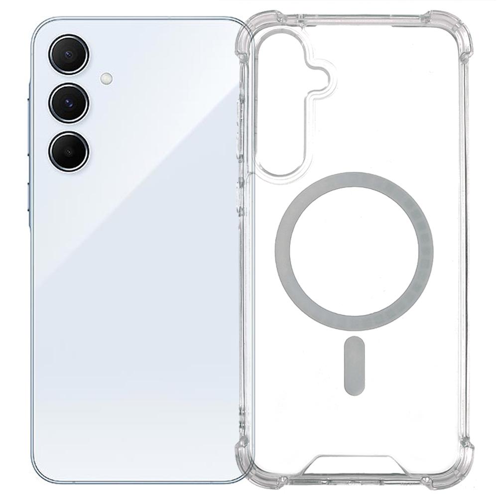 

Для Samsung Galaxy A35 5G Прозорий чохол для телефону Сумісний з MagSafe 1,5 мм Ударостійка задня кришка Type A