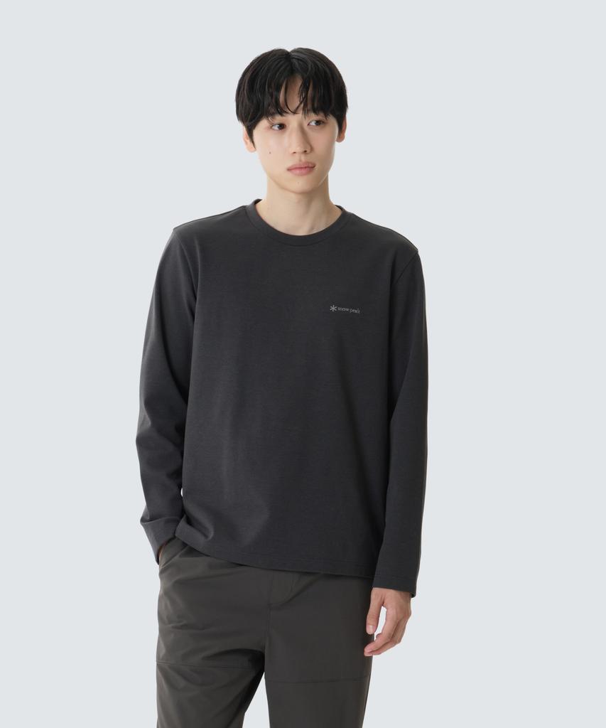 SNOWPEAK APPAREL Quick-Dry Long Sleeve T-Shirt (S26Fmftl14) Charcoal
