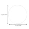 Clear Acrylic Round Disc Transparent Tough Acrylic Sheet for DIY Crafting Photo Frame Glass Table Protector Round Disc