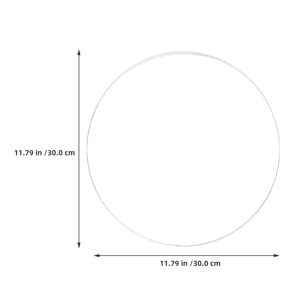 Clear Acrylic Round Disc Transparent Tough Acrylic Sheet for DIY Crafting Photo Frame Glass Table Protector Round Disc