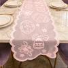 Easter Lace Table Runners, 72 Inch Spring Easter Eggs Table Runner, Easter Bunny Table Decorations for Home Dining Room, Easter Party Decorations and