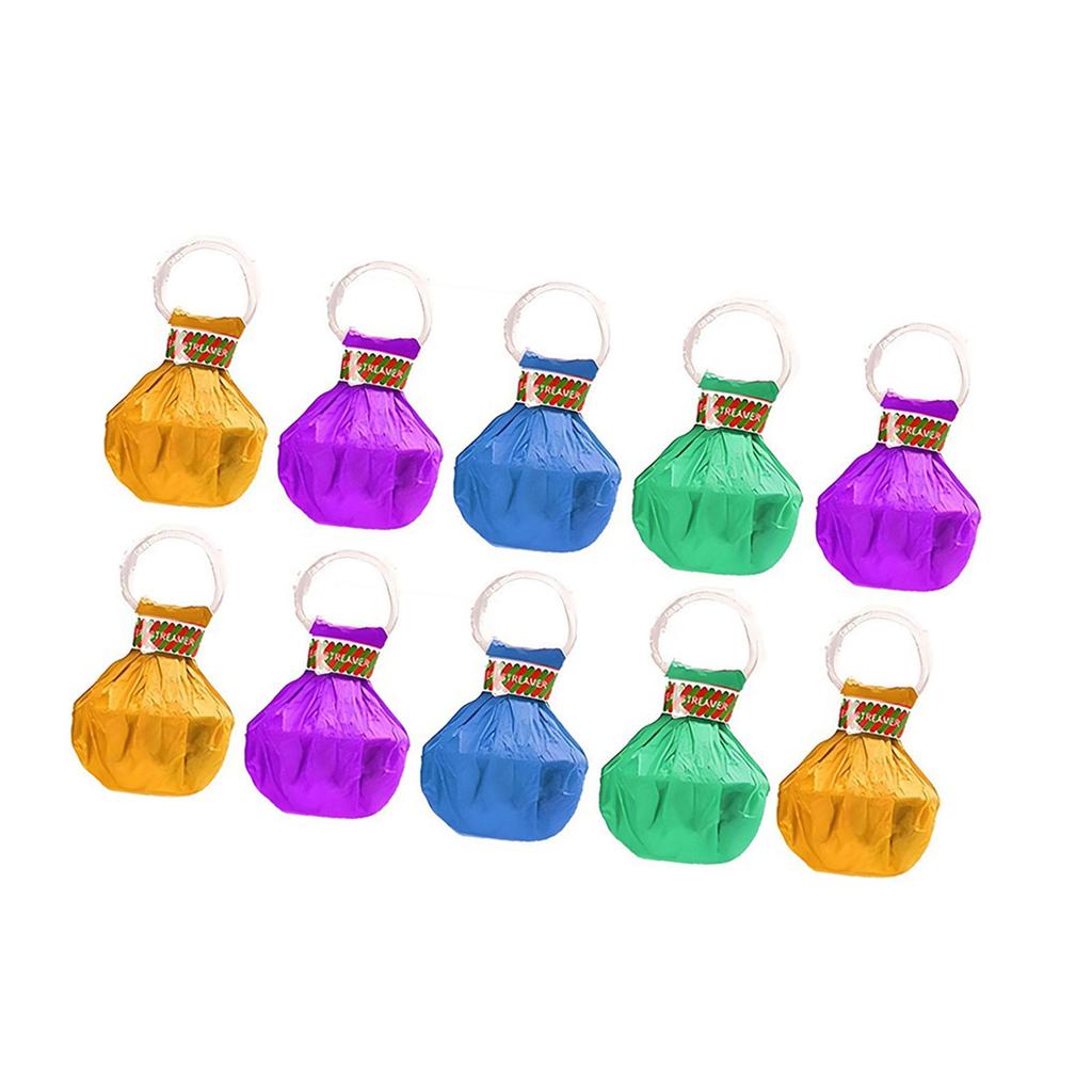 Pack of 10 Colorful Streamers Poppers Not Mess Confetti Crackers Plastic Texture for Weddings Birthdays Graduations