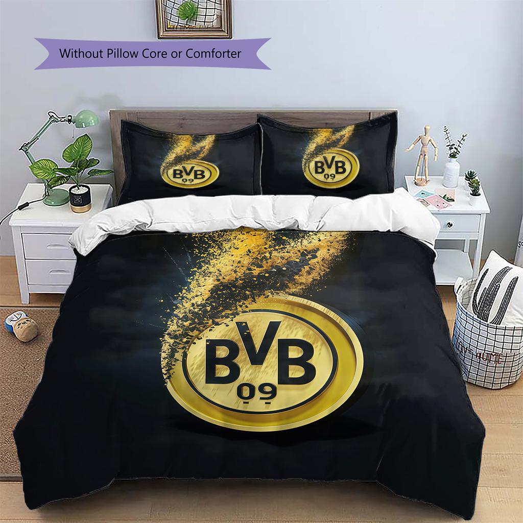 BVB092 Pattern Bedding Quilt Set Home Decoration Gift (1 * Duvet Cover + 2 * Pillowcase Without Core)