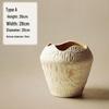 Retro Wabi-Sabi Stil Blumenvase für Wohnzimmerdekoration