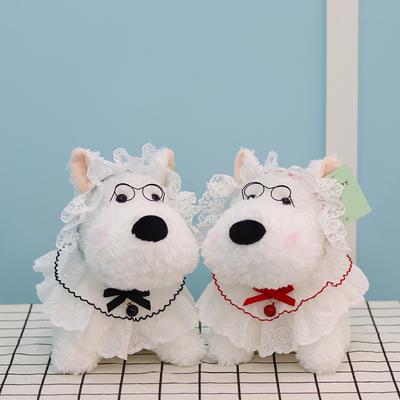 New West Highland Puppy Doll Plush Toy Clothing Dog Doll Eight Inch Ragdoll Birthday Gift