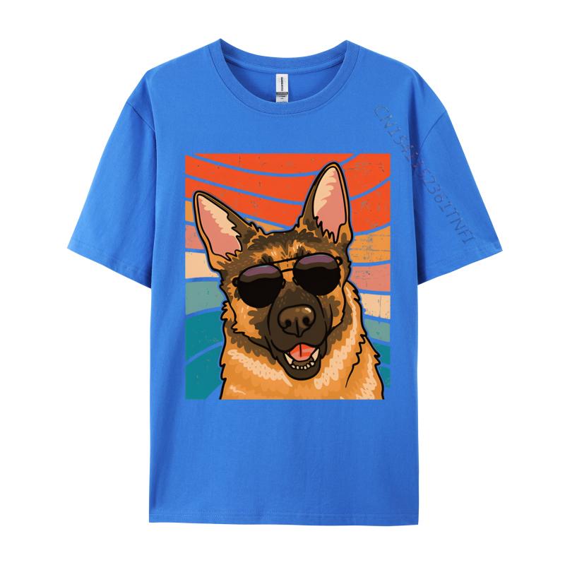 Mens Cotton Tshirt Retro German Shepherd T German Shepherd Tshirt loose Print Casual Comfortable Tshirt Top