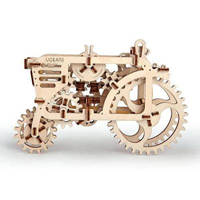 UGEARS Modelle 3D-Holzpuzzle – Mechanischer Traktor