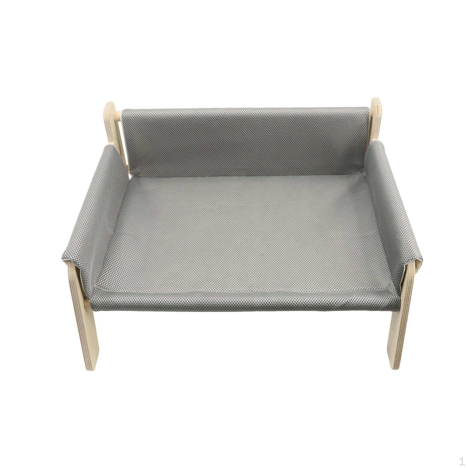 

Cat Bed with Elevated Design for Small Pets And Rabbits серый