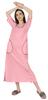 Inkmeso Solid Long Nightgown For Womens V-Neck Loungewear Casual Sleep Dress With