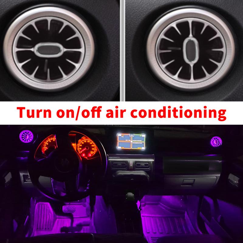 Jimny Air Conditioning Vent Light Atmosphere Foot Light For Suzuki Jimny JB64 JB74 2019 2020 2021 2022 2023 2024 3Door 5 Door